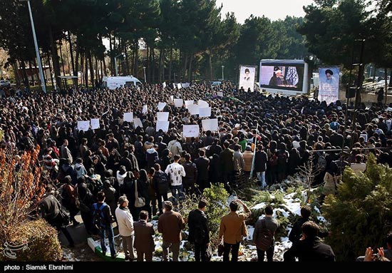 عکس: حاشیه حضور روحانی در دانشگاه