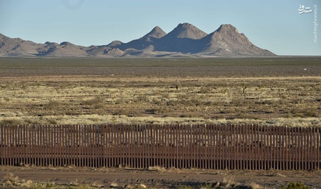 دیوار بین آمریکا و مکزیک ساخته شد