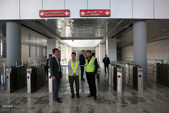 عکس: افتتاح ایستگاه مترو شهر آفتاب