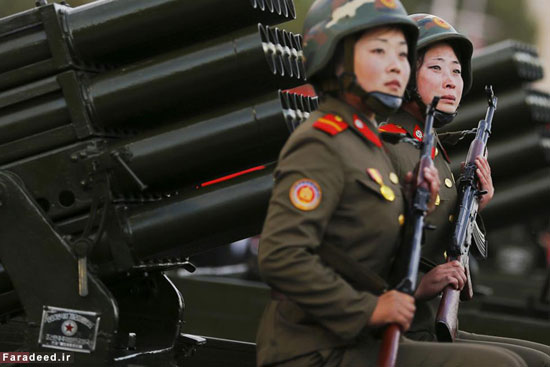 عکس: بزرگترین رژه نظامی کره شمالی