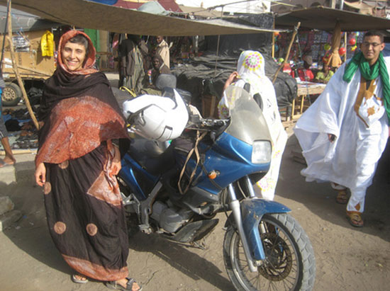 ماجراجویی به سبک زن ایرانی موتورسوار +عکس