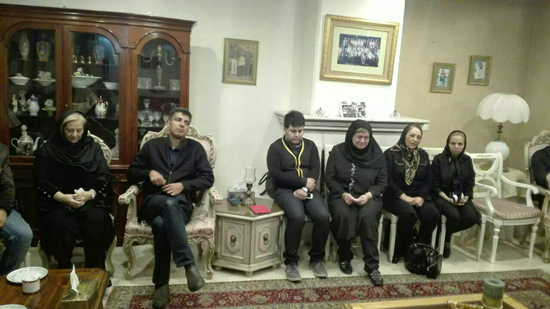 فردوسی پور و همسر ناصر حجازی در منزل مرحوم پورحیدری