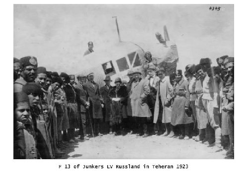 تصاویری از نخستین پرواز‌های مسافری در ایران