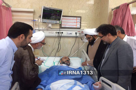 روحانی مضروب متروی شهرری در بیمارستان