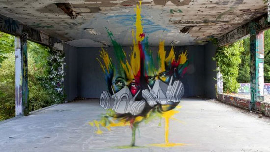 هنر «نقاشی خیابانی» سه بعدی