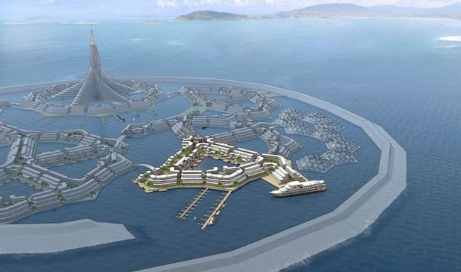 ساخت نخستین شهر شناور جهان در اقیانوس آرام