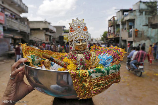 عکس: جشنواره مذهبی جانماشتامی در هند‎
