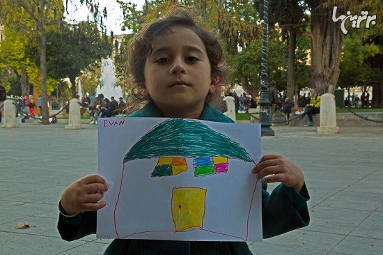 رویای کودکان پناهنده در نقاشی هایشان