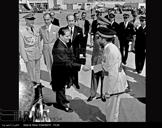 عکس: سفر امپراتور اتیوپی به ایران سال 43